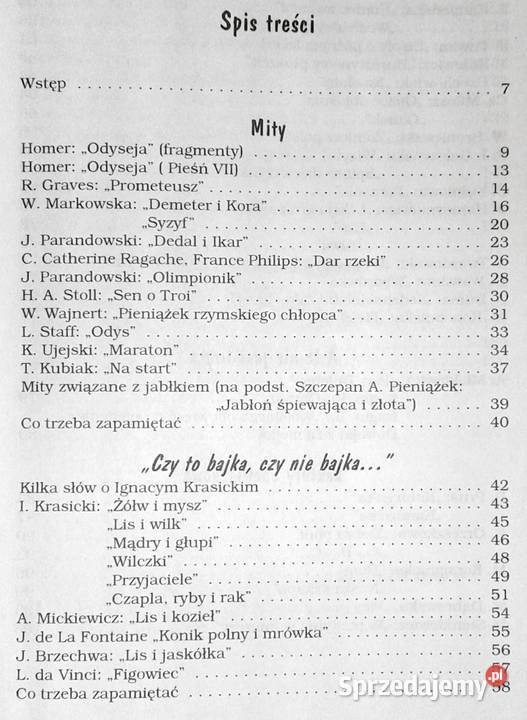 Opracowania lektury wiersze kl 5 Język polski Rok wydania 1998 Chełm