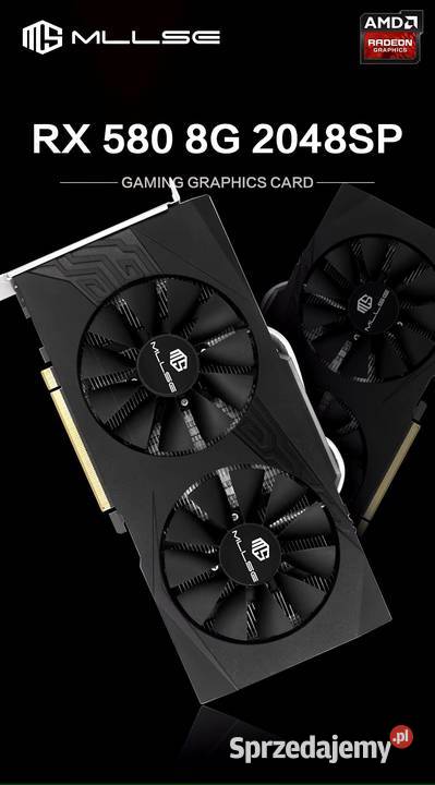 Karta graficzna MILLSE AMD Radeon RX 580 8GB aktywne sprzedam