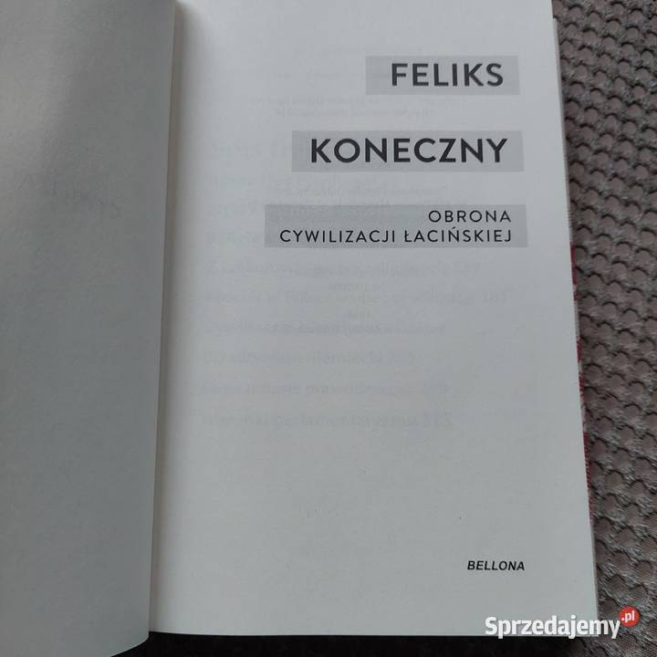 Feliks Koneczny Obrona cywilizacji łacińskiej sprzedam