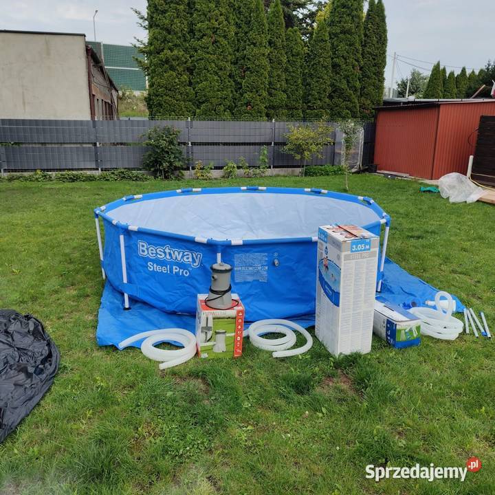 Basen Bestway 56679 pompa odkurzacz pokrywa mata Piastów