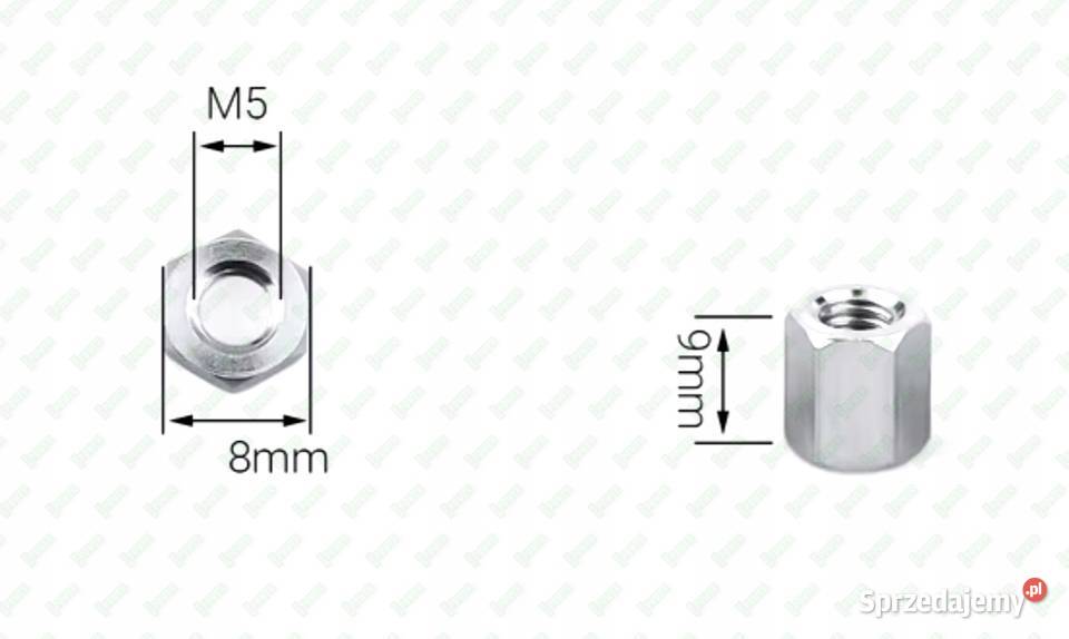 M5X9 ALUMINIOWA NAKRĘTKA ZŁĄCZNA PRZEDŁUŻANA sprzedam