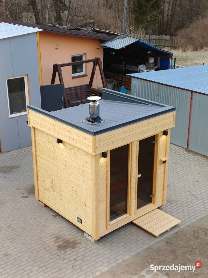 Sauna ogrodowa Premium izolowana piec na drewno mazowieckie Płock