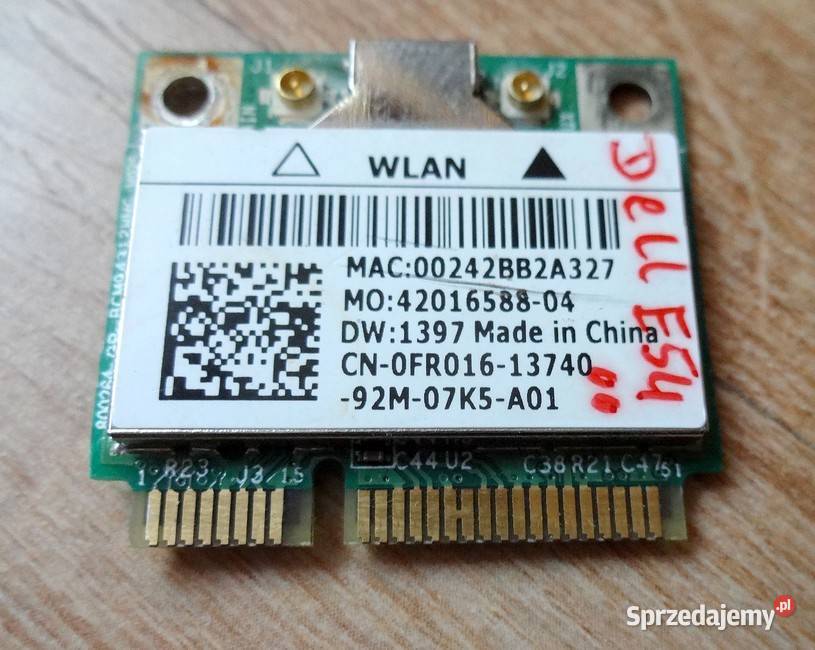 WiFi Broadcom BCM94312HMG do laptopa Dell E5400 Szczecin sprzedam