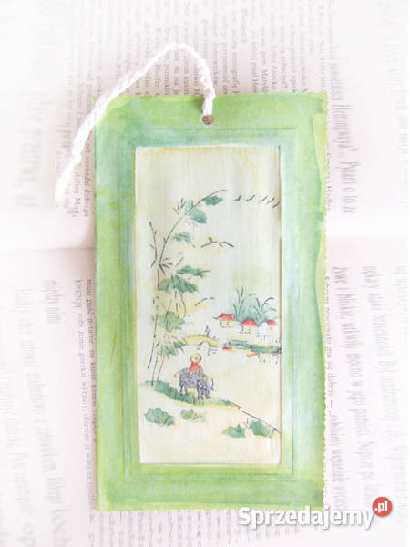 zielona zakładka do książek jedwabna zakładka do Bydgoszcz