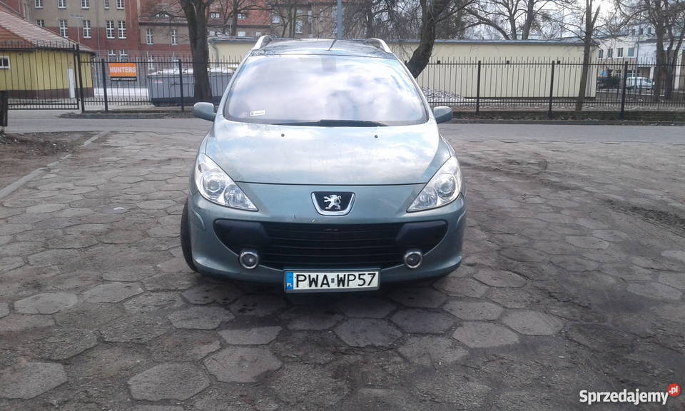 Peugeot 307 SW 2005 diesel 16 hdi światła przeciwmgielne Wągrowiec