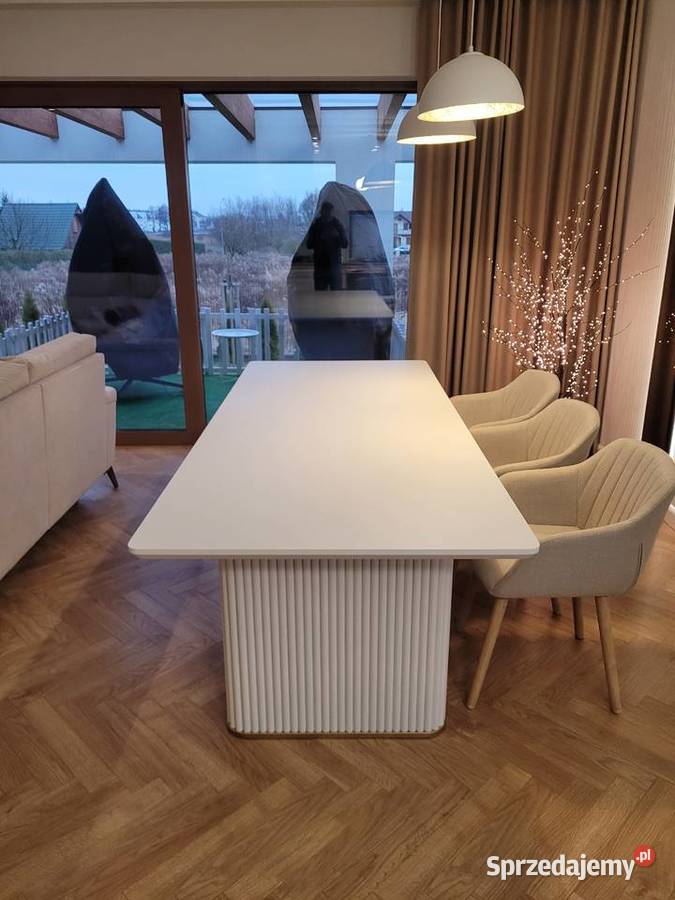 Stół z lamelami RITMO BLAT FREZ 45 stopni AKANT Dom i Ogród Gierałtowiczki