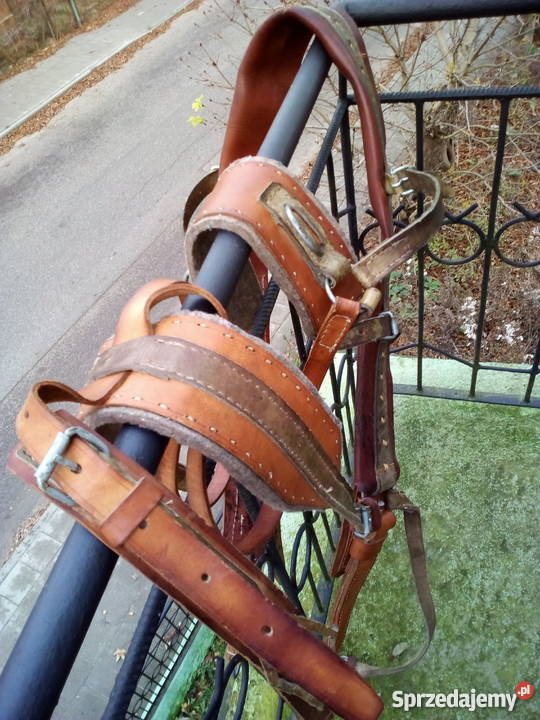 Uprząż konia skórzana PRL Goniądz