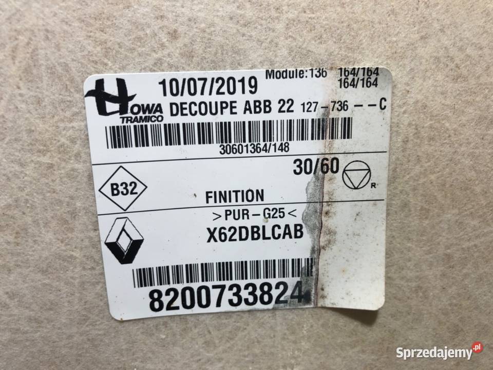 PODSUFITKA TYŁ OPEL MOVANO B 8200733824 23 131