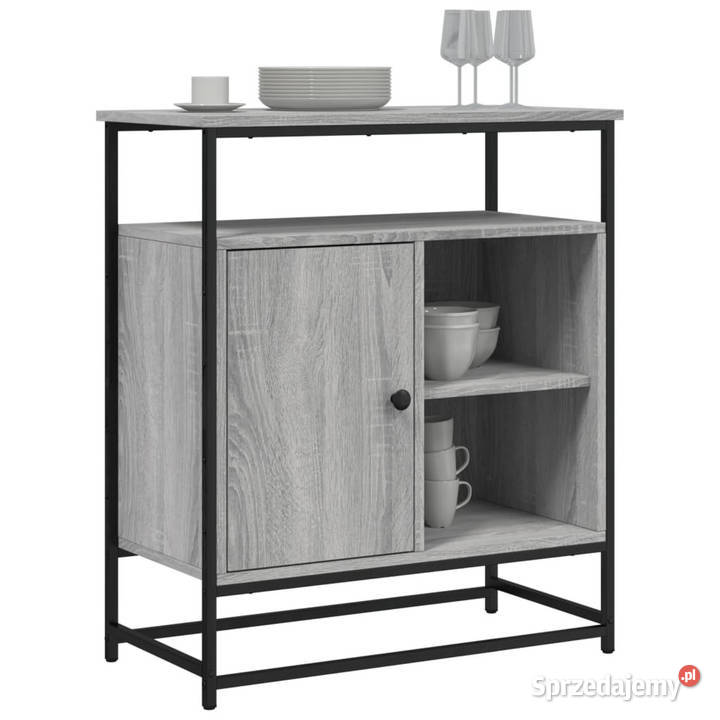 Komoda szary dąb sonoma 69x35x80 materiał Warszawa