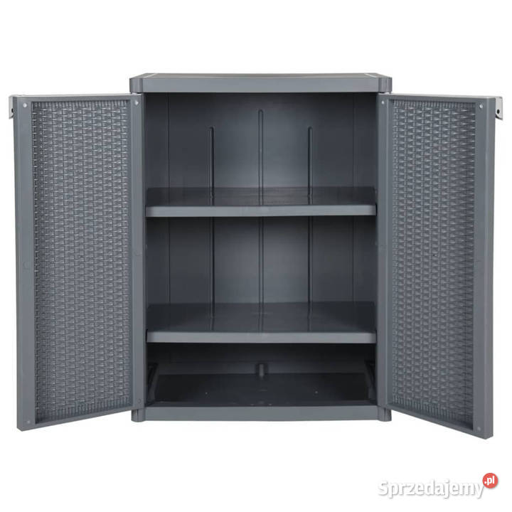 Szafka ogrodowa szara 65x45x88 rattan PP mazowieckie Warszawa sprzedam