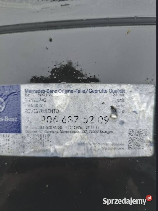 Słupek poszycie panel narożny tył lewy Mercedes Skarżysko-Kamienna sprzedam