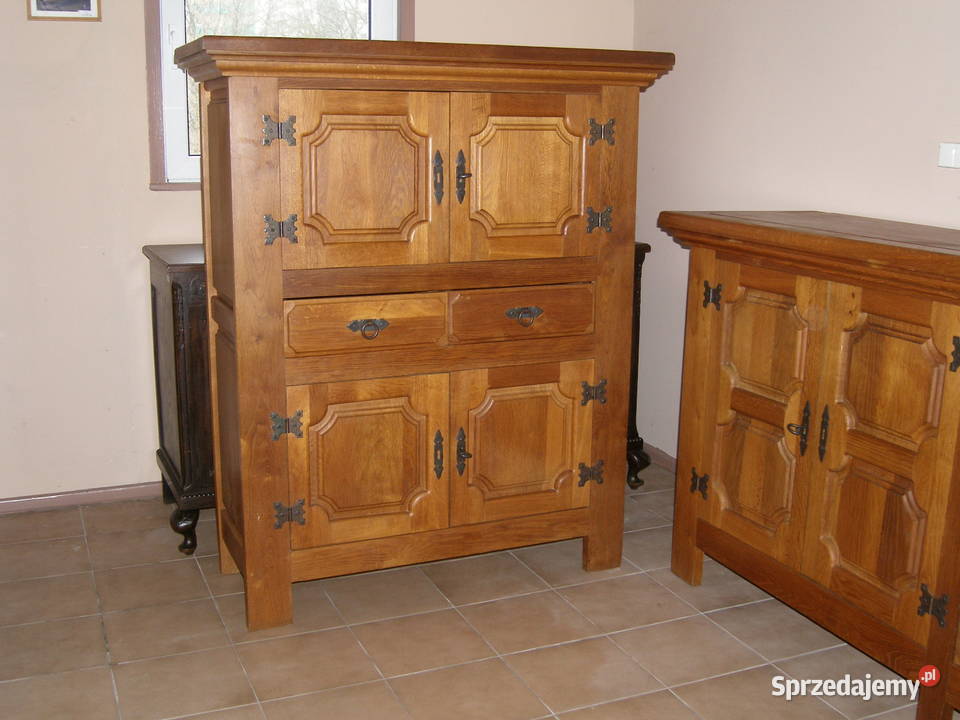 Komplet dwóch komód dębowych Zambrów