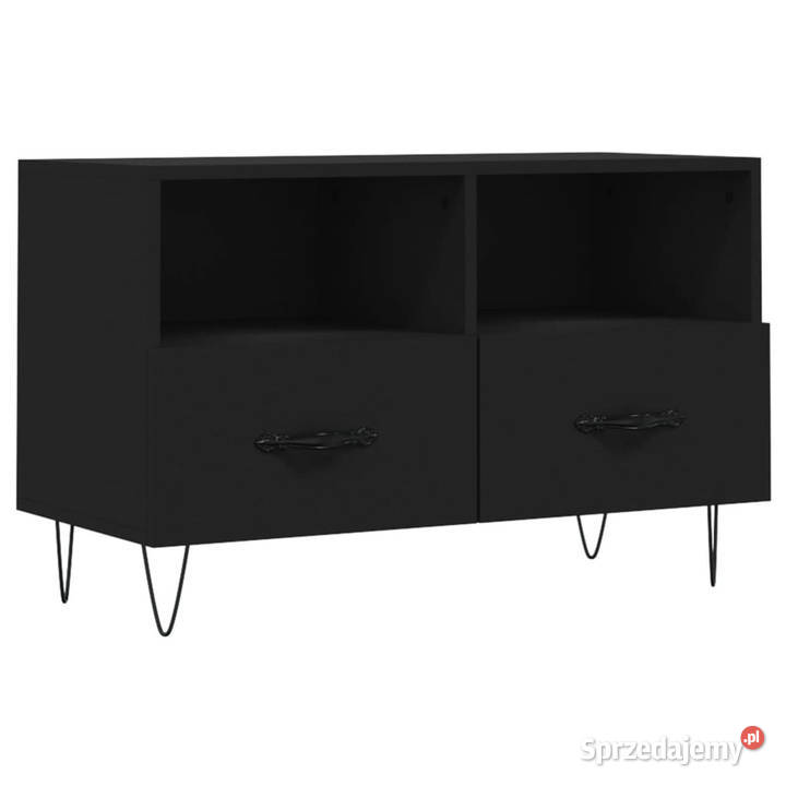 Szafka pod TV czarna 80x36x50 materiał Warszawa