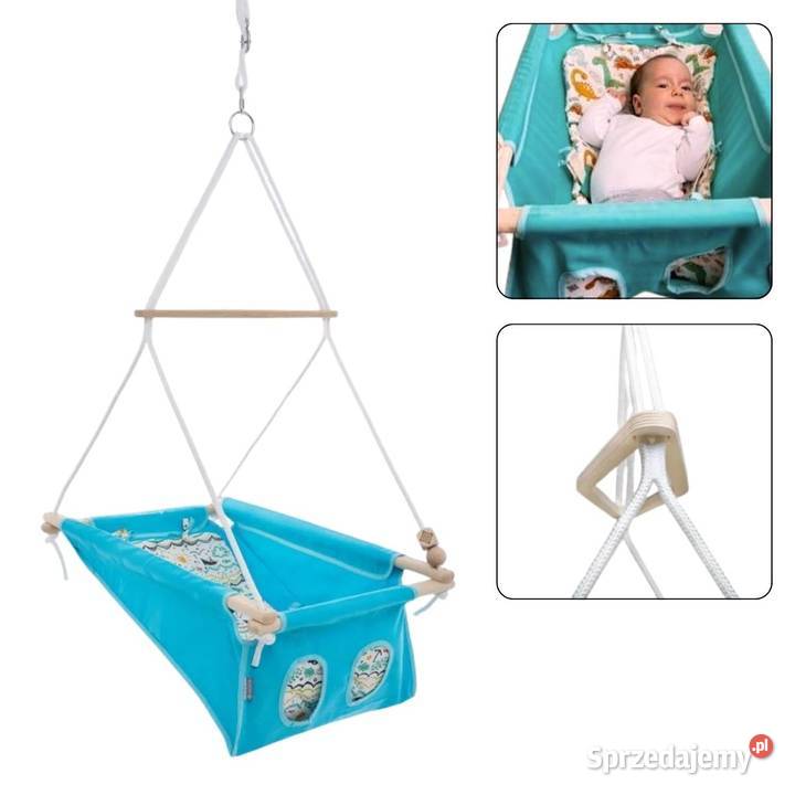 huśtawka niemowlaka Baby Boho niebieski boat