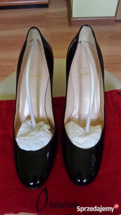Buty na obcasie Christian Louboutin czerwona Christian Louboutin Moda i Styl Biała