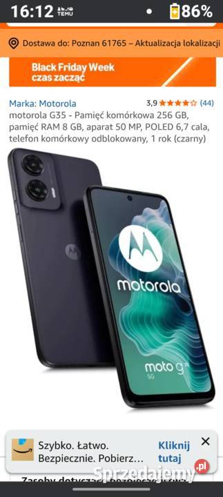 Motorola g35 nowa sprzedam Motorola Poznań