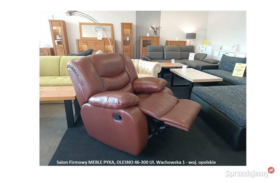 HiT 45 Fotel REGAN Skóra naturalna Bujany Olesno