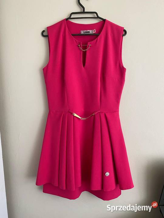 Sukienka w kolorze fuksji wizytowa rozmiar M Rozmiar 38(M) Dąbrowa Górnicza