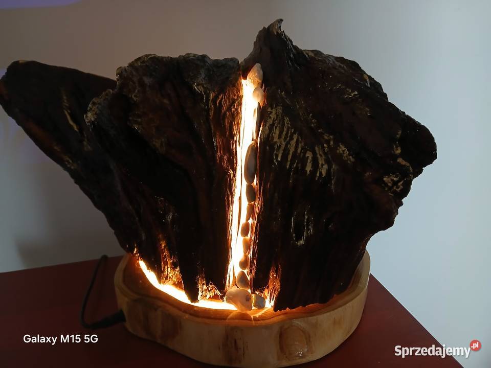 Lampa z korzenia dębu LED Skawina sprzedam