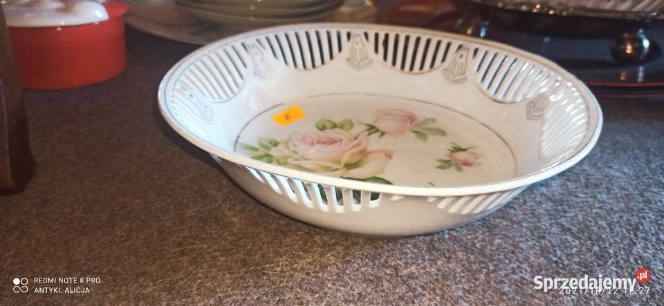Patera misa z ażurem Subtelne Róże Porcelana i szkło pomorskie Gdańsk sprzedam