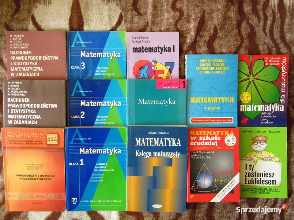 Książki do matematyki Szkoła matura studia Podręczniki