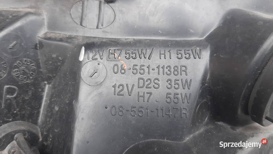 lampa prawa prawy przód renault clio II FL lift