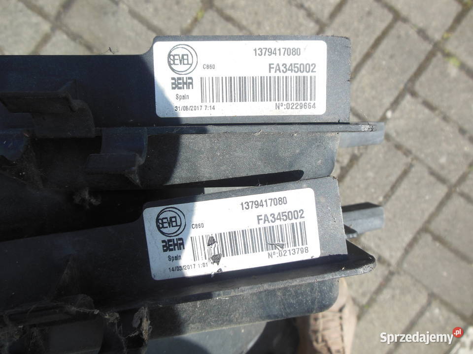 WENTYLATOR CHŁODNICY FIAT DUCATO PEUGEOT BOXER