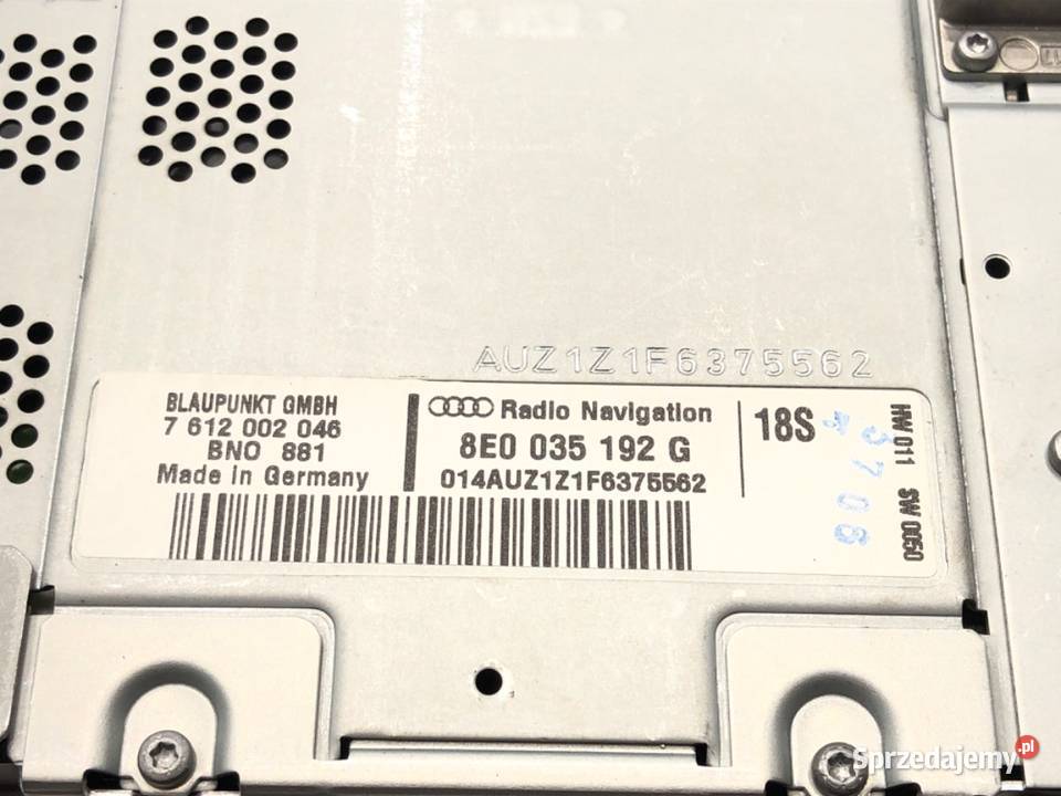 RADIO NAWIGACJA AUDI A4 B7 8E0035192G 0408 podkarpackie