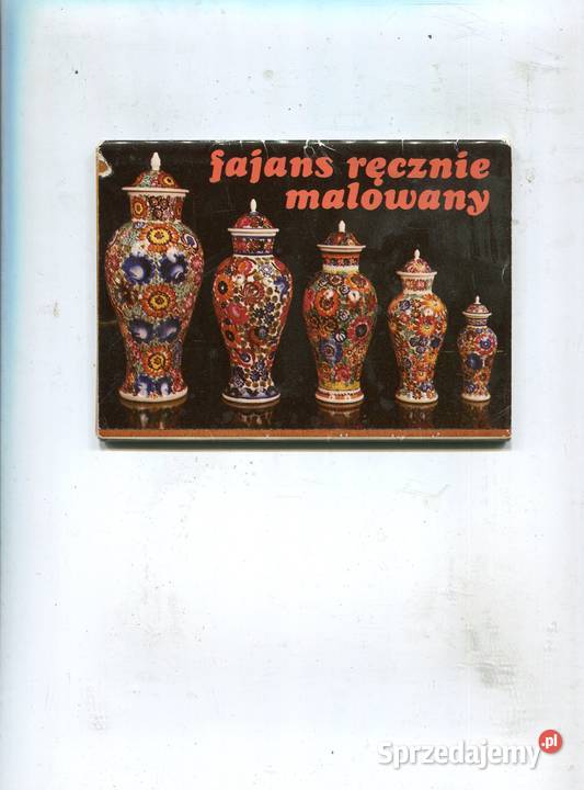 Fajans ręcznie malowany 9 pocztówek w obwolucie Szczecin