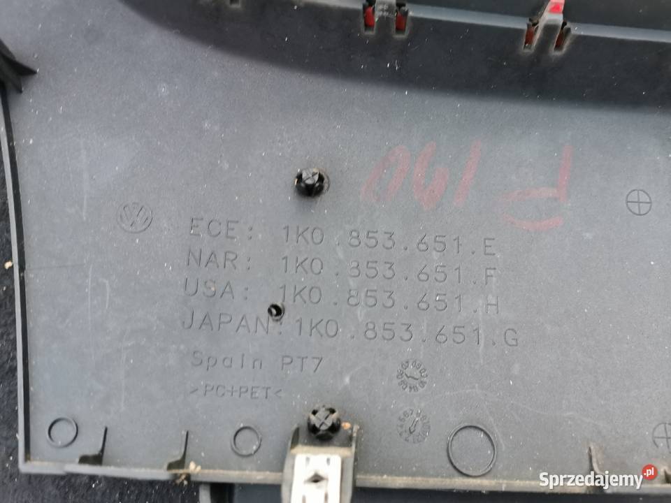 Grill atrapa chłodnicy golf 5 V GTI 1K0853651 E Międzychód