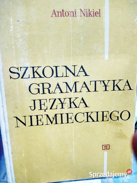 Szkolna gramatyka niemiecka Nikiel antykwariat Warszawa sprzedam