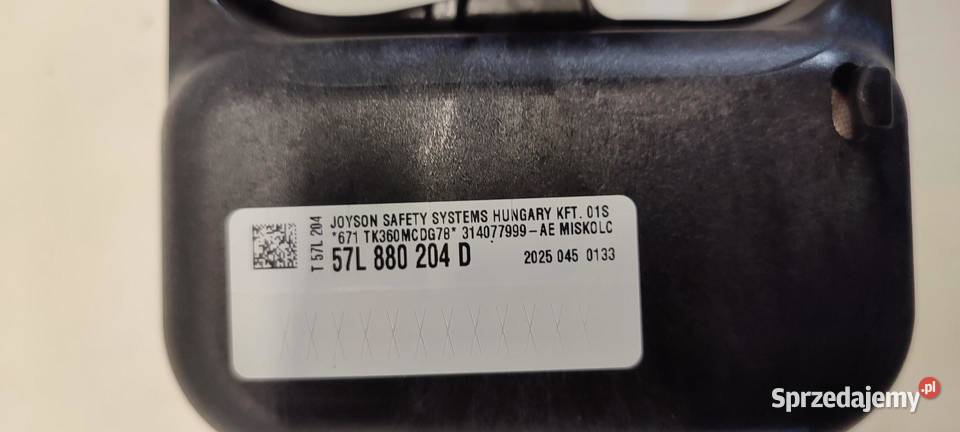 VW TAYRON PODUSZKA AIRBAG PASAŻERA 57L880204D