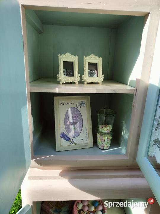 Kredens pastelowy drewniany pomocnik do kuchni Rzeszów sprzedam