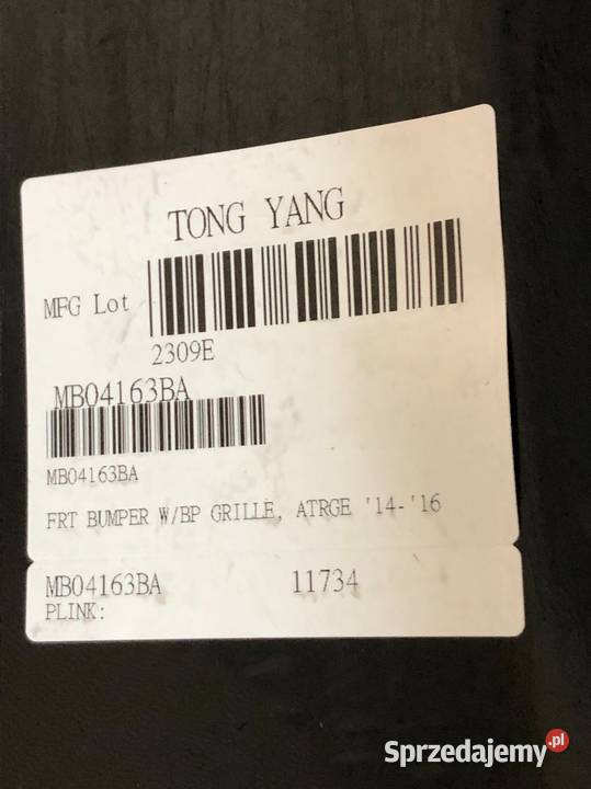 Mitsubishi Space Star II 20132015 przed osobowe Skarżysko-Kamienna