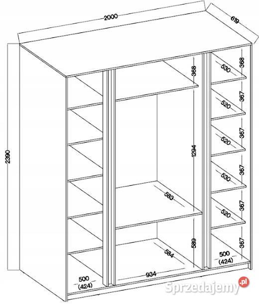Szafa Dąb z lamelami Warszawa sprzedam