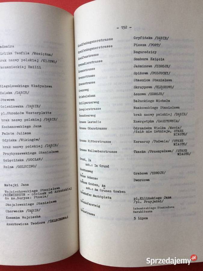 2870 Nazewnictwo Geograficzne Miasta Szczecina Szczecin