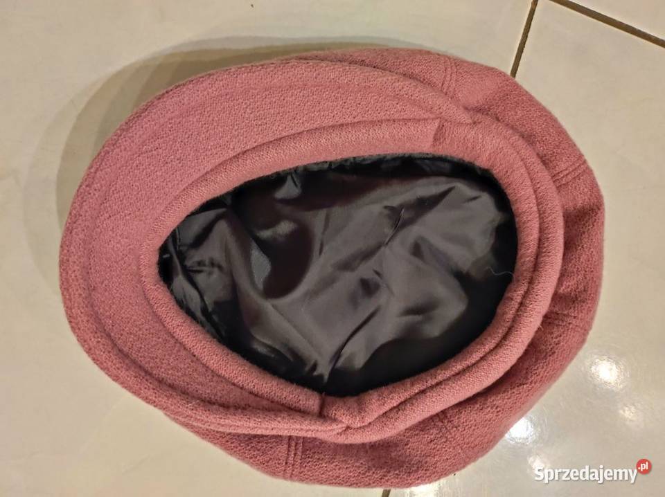 beret czapka kaszkiet wełna kapelusz czapka z Galanteria i dodatki Kielce
