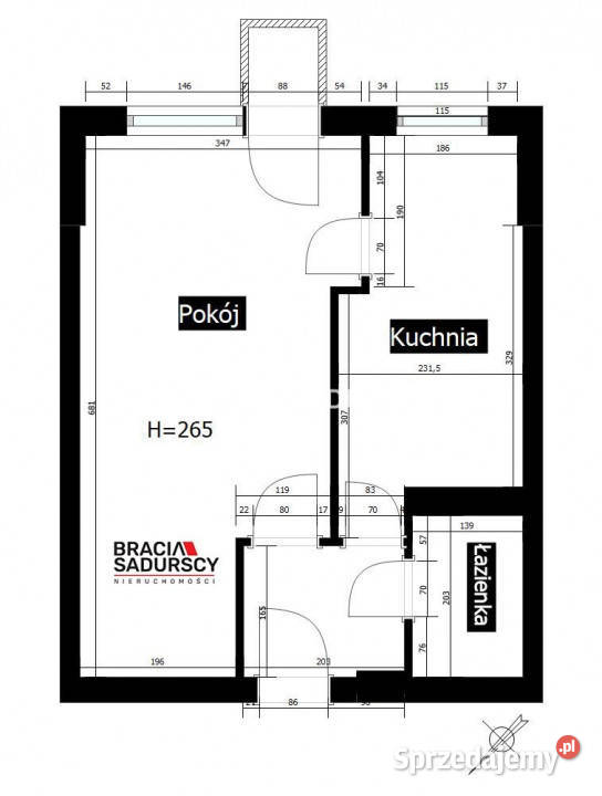 Mieszkanie 359m2 1 pokój Kraków Włodkowica