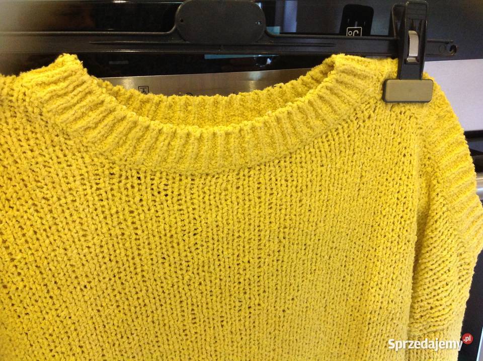 Sweter Damski AMISU XS żółty Nowa Sól