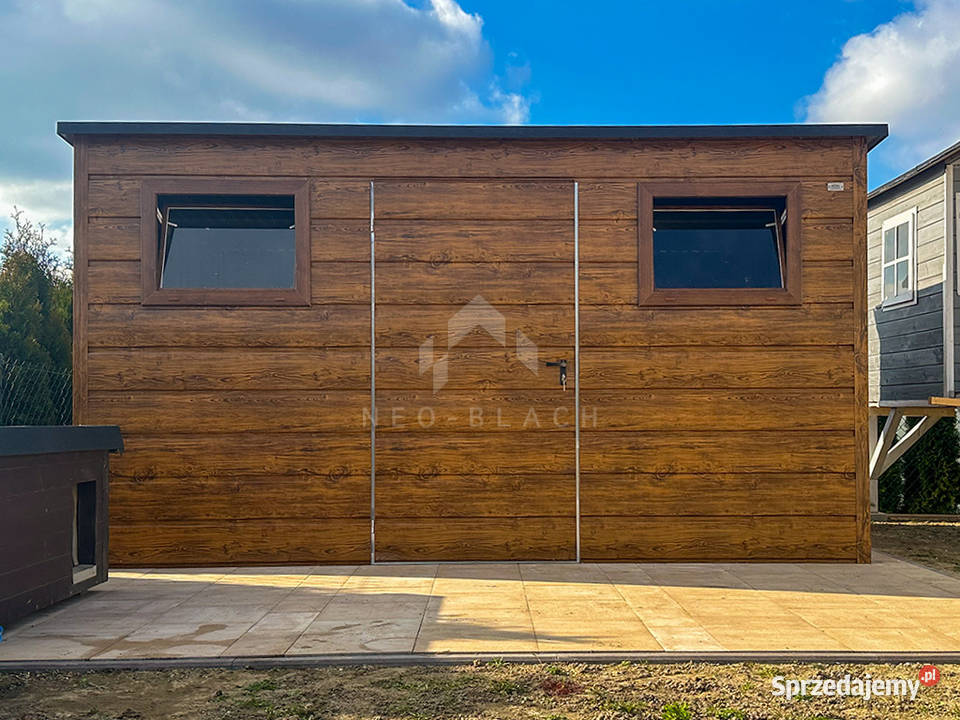 Schowek Domek Ogrodowy 35x2m 2x Okno Ciemny pomorskie Malbork