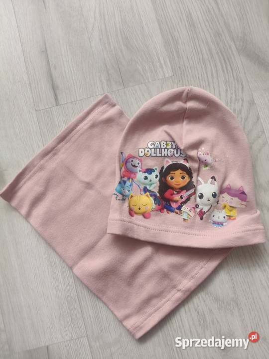 Czapka Wiosenna szalik komin Koci Domek Gabi dziewczynka Zawiercie