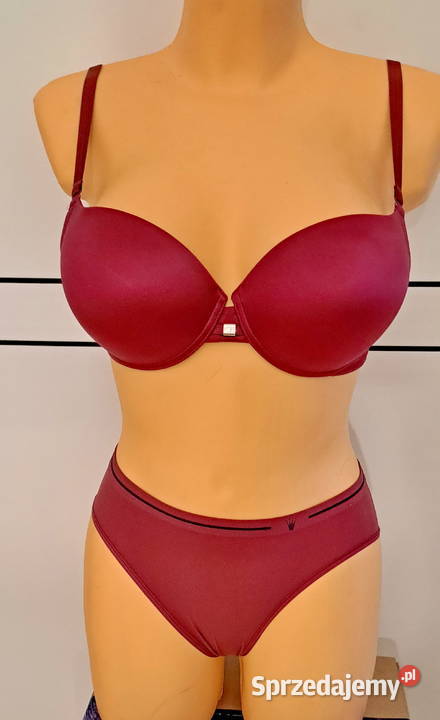 Markowy TRIUMPH komplet biustonosz figi kolor mazowieckie Warszawa