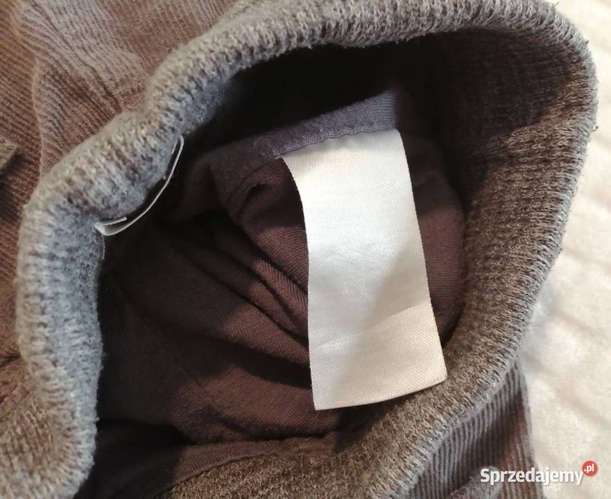 Spodnie sztruksowe grafitowy 98104 Pepco Odzież Czeladź