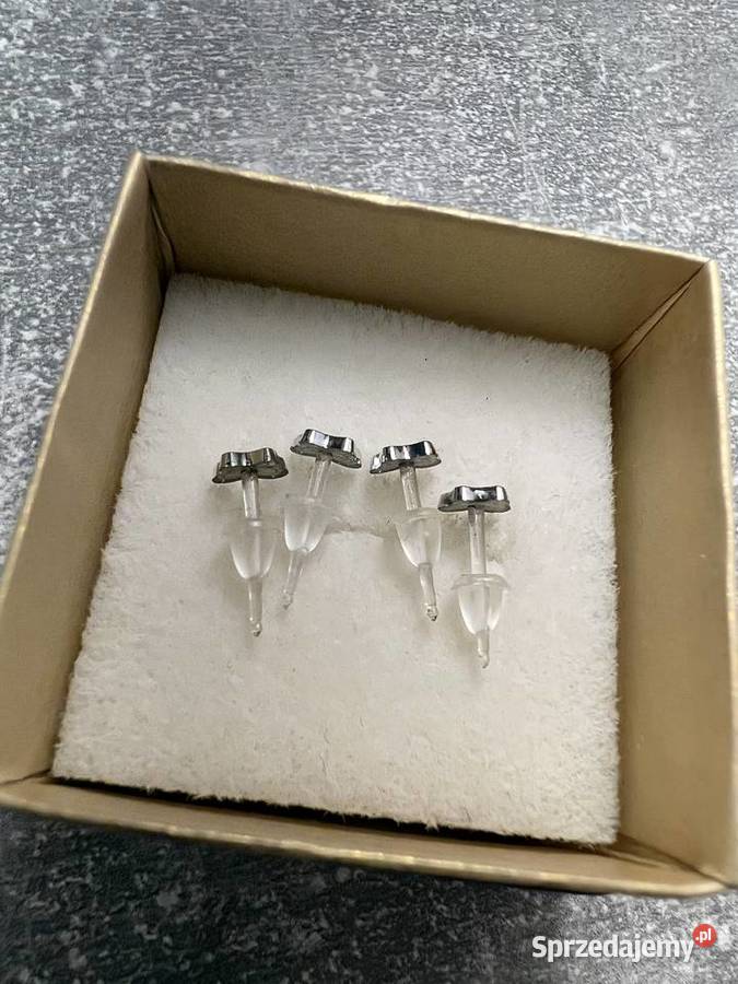 Kolczyki srebrne motyl motyle Jasło