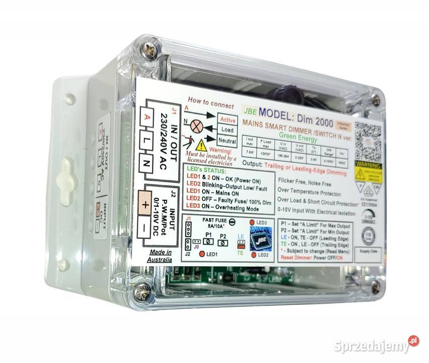 2kw 230v AC 010v Sciemniacz Profesjonalny