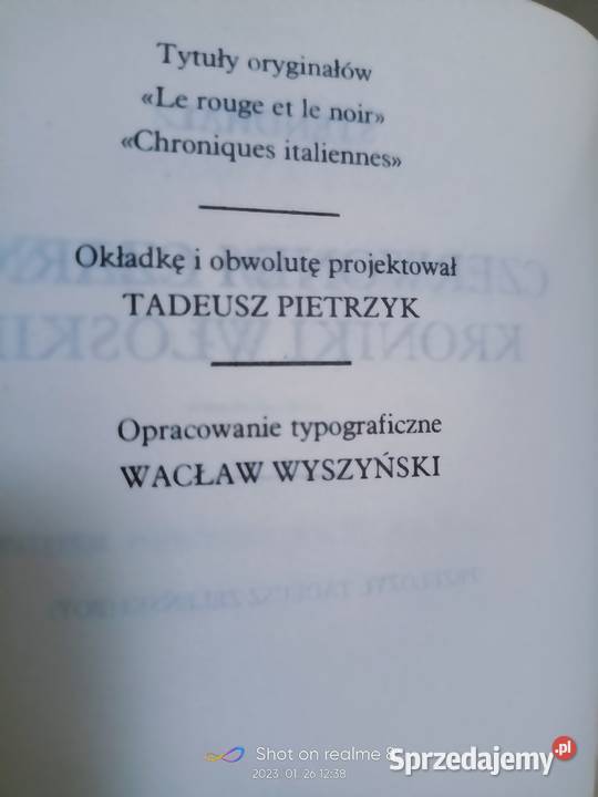 Stendhal książki nternetowy sklep księgarnia Proza i poezja Warszawa