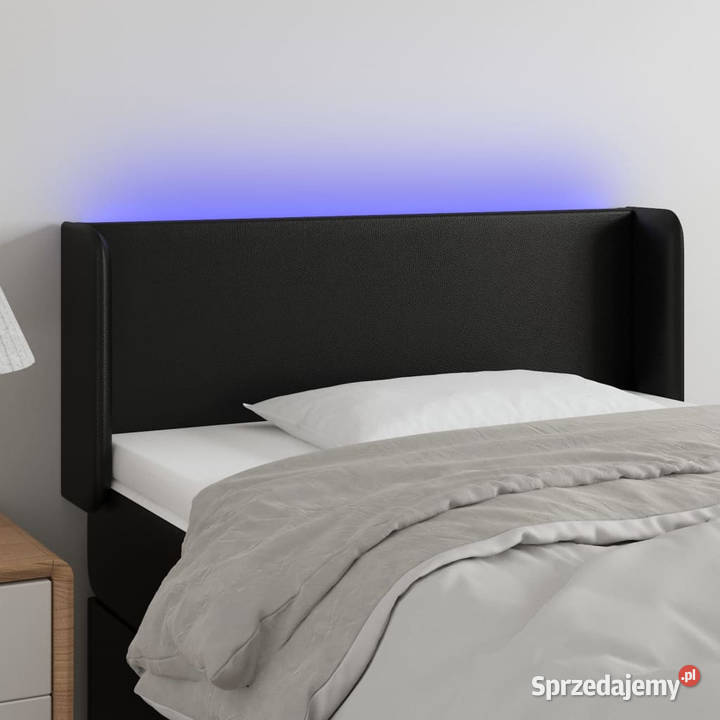 Zagłówek do łóżka z LED czarny 103x16x7888 Warszawa