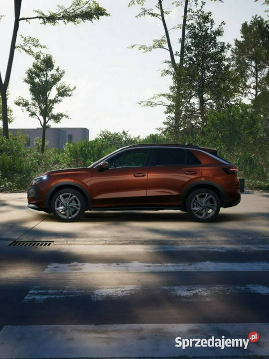 Volkswagen TRoc Wersja Life 15 eTSI 116 DSG asystent pasa ruchu Łódź sprzedam
