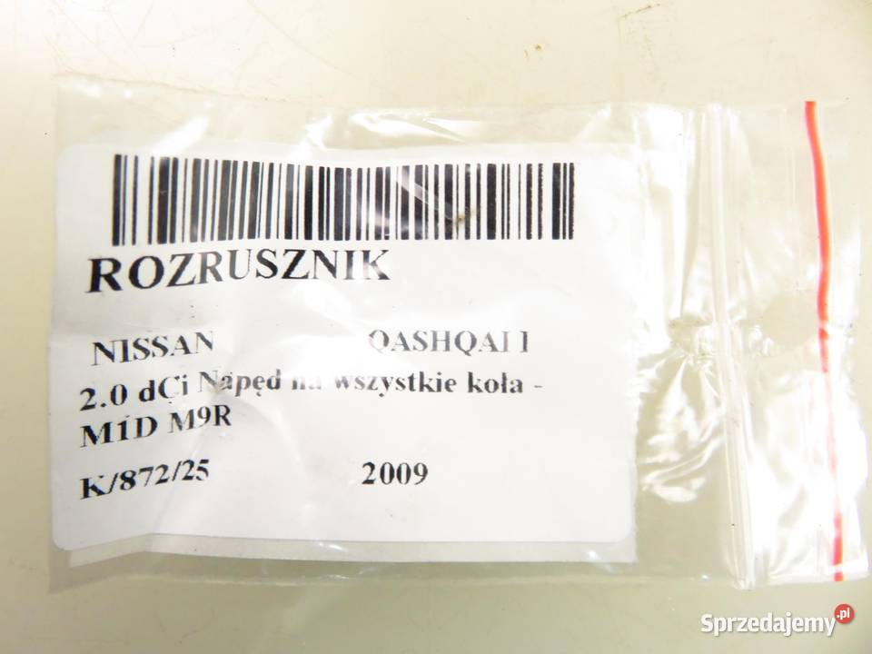 ROZRUSZNIK NISSAN QASHQAI I 20 dCi STX200022R osobowe
