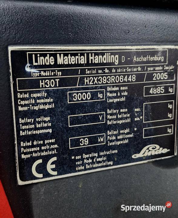 Wózek widłowy Linde H30 Rogów